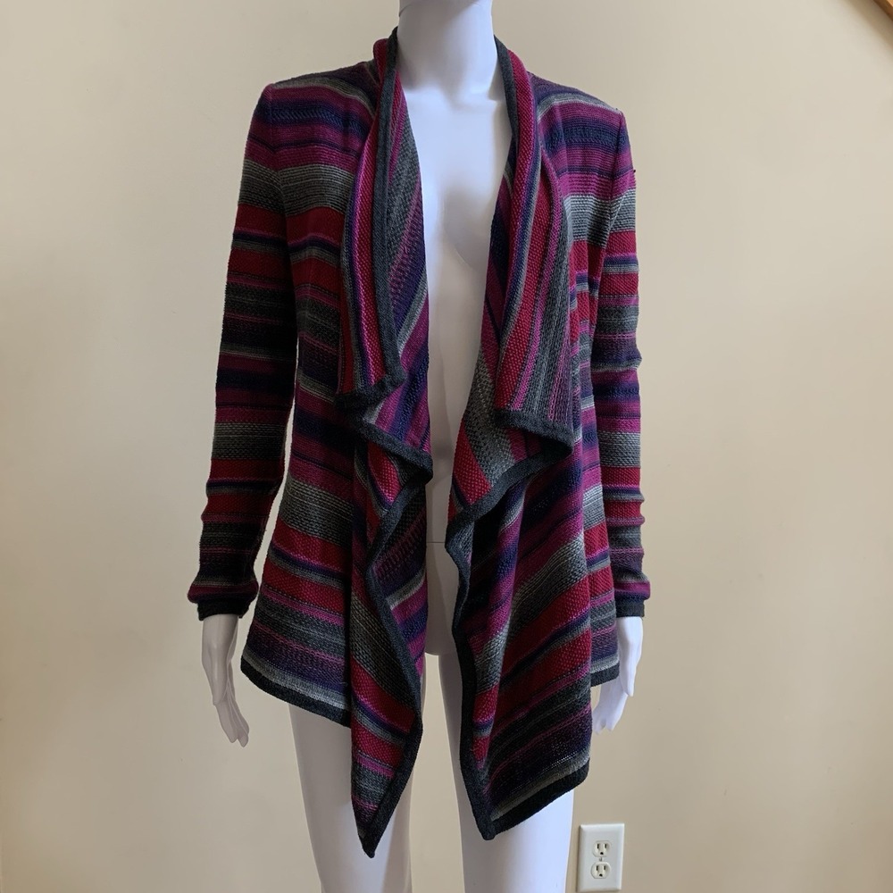 Ralph Lauren LRL Colorful Long Sleeve Open Shawl Sweater - Women's Size-XS